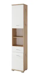 szafka-do-lazienki-slupek-draco-70-dab-artisan-bialy-polysk