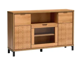 nowoczesna-witryna-niska-szklo-jodelka-metalowe-nogi-fonti