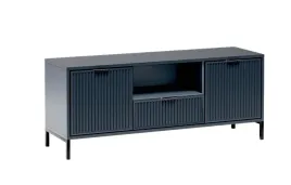 nowoczesna-szafka-rtv-ryflowane-fronty-indigo-granat-niebieski