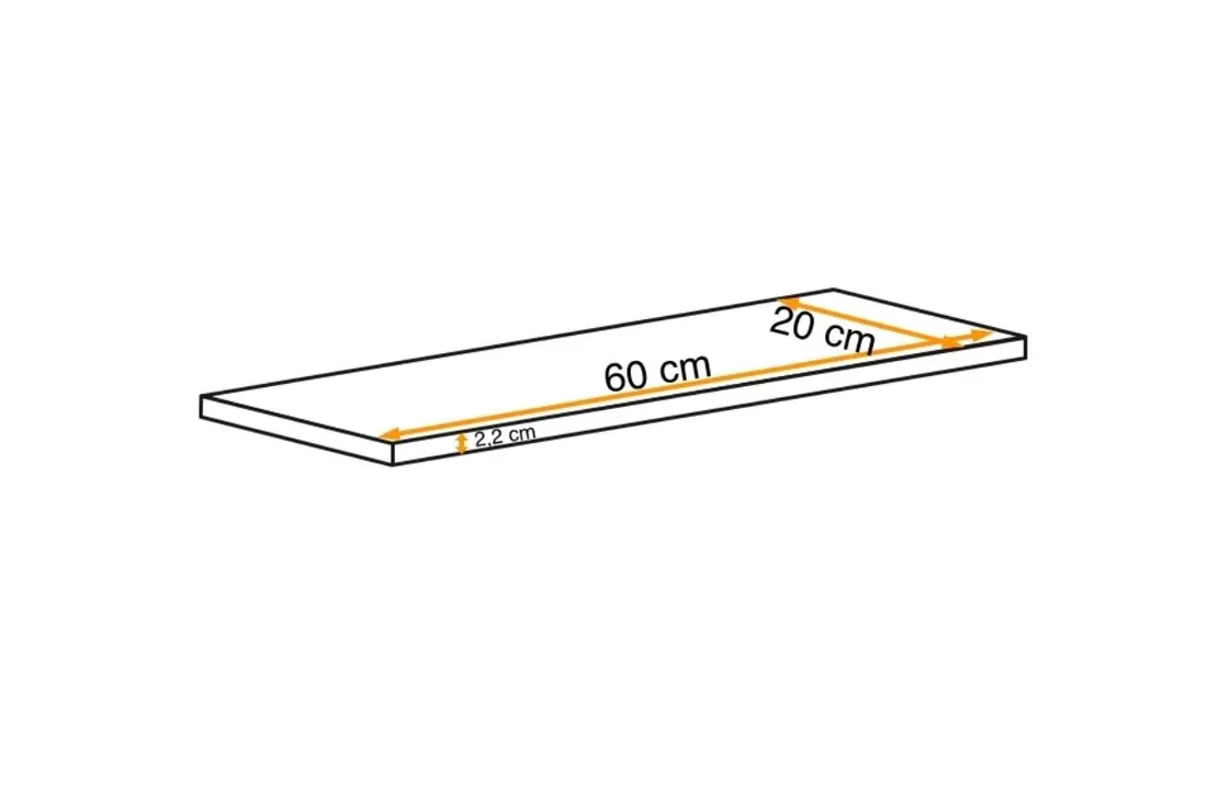 polka-wiszaca-switch-czarny-60-cm-stan-nowy