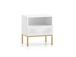 nowoczesna-biala-szafka-nocna-stolik-metalowa-zlota-podstawa-frez