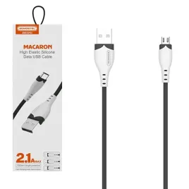 somostel-kabel-usb-micro-3a-czarny-2100mah-1-2m-macaron