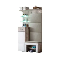 nowoczesny-zestaw-garderoba-przedpokoj-siedzisko-dab-bialy-polysk-gustavo