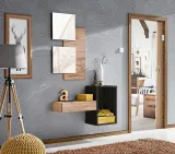 panel-scienny-z-lustrem-do-garderoby-easy-typ-07-wotan-czarny-material-plyta-laminowana