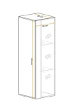 witryna-wiszaca-czarny-polysk-switch-120-cm-led-kolekcja-swap