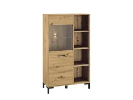 witryna-niska-szeroka-90-cm-na-nozkach-dab-artisan-vento-salon-loft