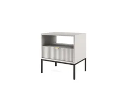 szara-szafka-nocna-stolik-szuflada-czarny-metal-loft-ryflowane-fronty-aureo