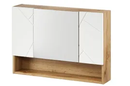 szafka-lazienkowa-wiszaca-z-lustrem-3-drzwiowa-dab-wotan-bialy-polysk-artea