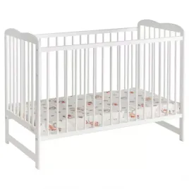 biale-lozeczko-dzieciece-drewniane-harmony-pure-z-materacem