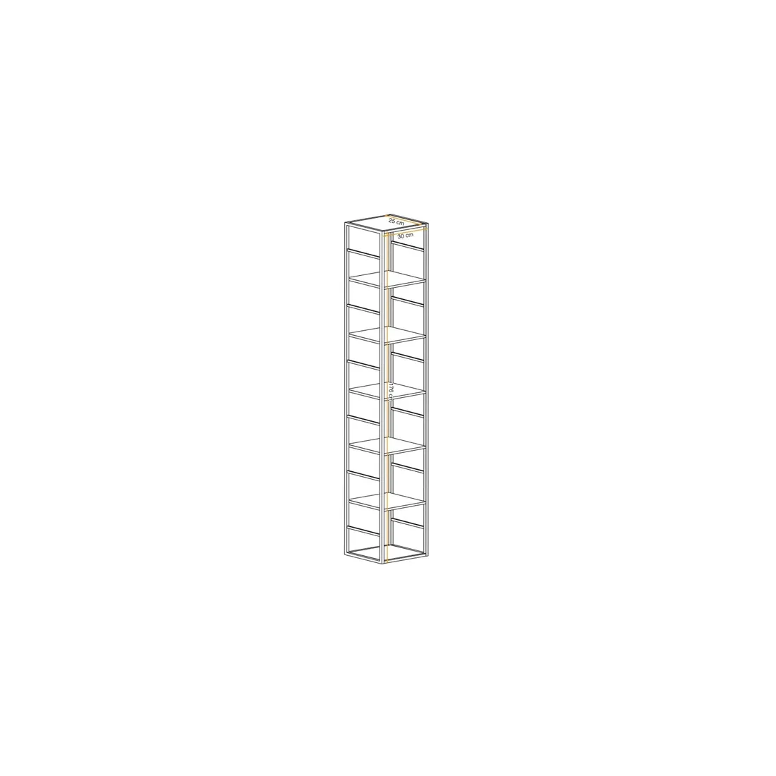 regal-meblowy-switch-176cm-czarny-stan-nowy