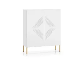 nowoczesna-biala-komoda-wysoka-metalowe-zlote-nogi-frez-glamour-lumina