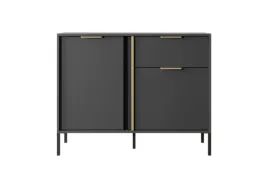 komoda-lars-103-2ds-z-szuflada-antracyt-zloto