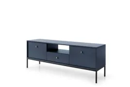 elegancka-szafka-rtv-mono-granat-czarne-metalowe-nogi-loft-szafka-telewizor