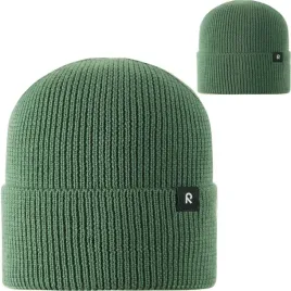 czapka-zimowa-dziecieca-reima-reissari-welna-merino-gleboka-zielen-48-50-cm