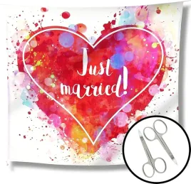 weddingtree-serce-slubne-do-wyciecia-just-married-z-2-nozyczkami