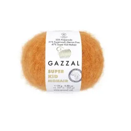 wloczka-gazzal-super-kid-mohair-64419-rudy-25gr-237m