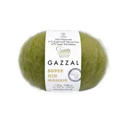 wloczka-gazzal-super-kid-mohair-64422-oliwkowy-25gr-237m
