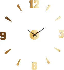 zegar-scienny-naklejany-zloty-nowoczesny-styl-loft-60-cm