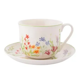 filizanka-ze-spodkiem-ceramiczna-biala-w-kwiatki-450ml-1szt