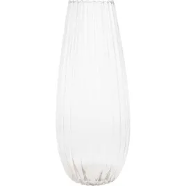 wazon-szklany-ryflowany-transparentny-klasyczny-50cm-1szt