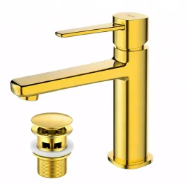 bateria-umywalkowa-stojaca-z-korkiem-klik-klak-jednouchwytowa-zlota-glamour