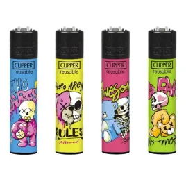 4-x-zapalniczka-gazowa-clipper-bear-skulls-cala-kolekcja