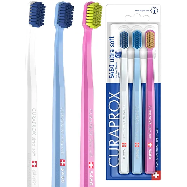 Szczoteczka do zębów miękka CURAPROX CS 5460 Ultra Soft Eco Pack 3 szt