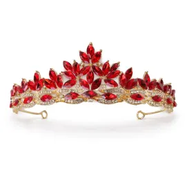 diadem-slubny-zloty-tiara-z-czerwonymi-rubinowymi-krysztalami-premium