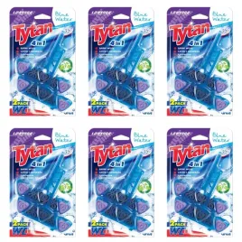 6-x-kostka-do-wc-4w1-tytan-blue-water-lawenda-2x40g