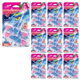 10-x-kostka-toaletowa-or-do-wc-tytan-3w1-action3-kwiatowa-2x40g-promocja
