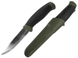 noz-mora-companion-mg-oliv-stal-sandvik-12c27-mysliwski-kabura-104mm