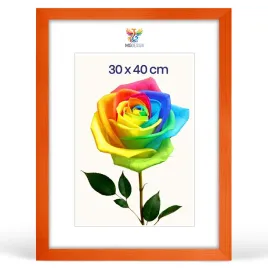 ramka-na-zdjecia-30-x-40-cm-pomaranczowa-z-naturalnego-drewna