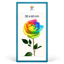 ramka-na-zdjecia-30-x-60-cm-turkusowa-z-naturalnego-drewna