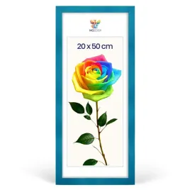 ramka-na-zdjecia-20-x-50-cm-turkusowa-z-naturalnego-drewna