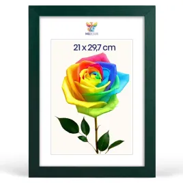 ramka-na-zdjecia-a4-21-x-297-cm-zielona-z-naturalnego-drewna
