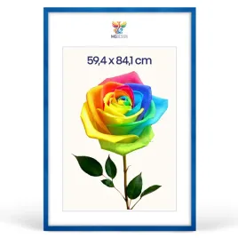 ramka-na-zdjecia-a1-594-x-841-cm-niebieska-z-naturalnego-drewna