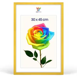 ramka-na-zdjecia-30-x-45-cm-zolta-z-naturalnego-drewna
