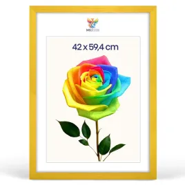 ramka-na-zdjecia-a2-42-x-594-cm-zolta-z-naturalnego-drewna