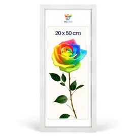 ramka-na-zdjecia-20-x-50-cm-biala-z-naturalnego-drewna