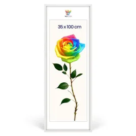 ramka-na-zdjecia-35-x-100-cm-biala-z-naturalnego-drewna