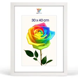ramka-na-zdjecia-30-x-40-cm-biala-z-naturalnego-drewna