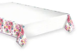 obrus-papierow-roze-kwiaty-na-urodziny-dekoracja