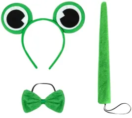 stroj-zaba-zabka-kostium-przebranie-opaska-ogonek-muszka