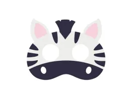 maska-filcowa-zebra-karnawal-przebranie