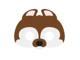 maska-filcowa-wiewiorka-karnawal-przebranie