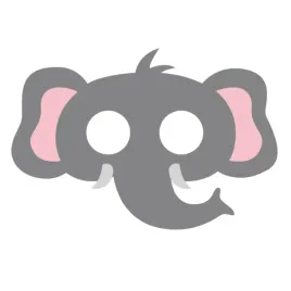 maska-filcowa-zwierzeta-zoo-slon-stroj-dzieci