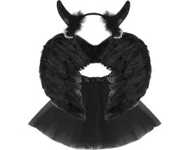 stroj-przebranie-diabel-rogi-spodnica-skrzydla-halloween-karnawal