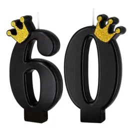 swieczka-na-tort-60-czarna-zlota-korona-88-cm-pojedyncze-czarne-swieczki