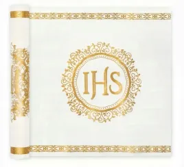 bieznik-komunijny-ihs-eukaliptus-zloty-5m-pierwsza-komunia-swieta-przyjecie