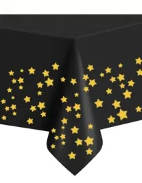 obrus-foliowy-czarny-w-zlote-gwiazdki-prostokat-garden-bialy-urodziny-plamo